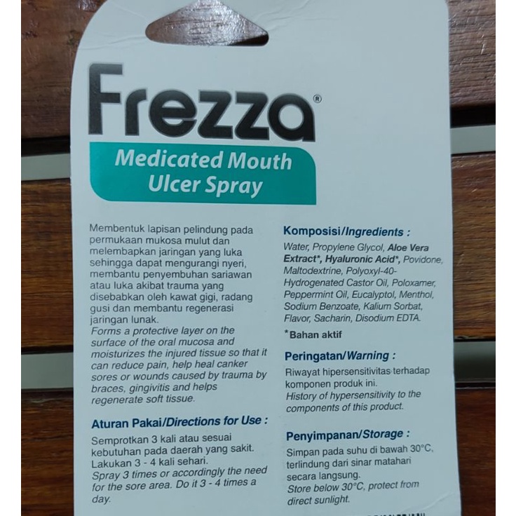 Frezza Medicated Mouth Ulcer Spray 13 ML / Frezza Obat Sariawan / Obat Sariawan Semprot