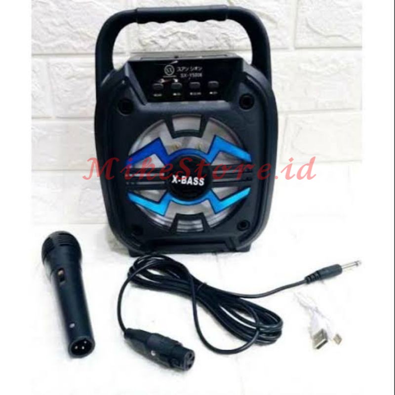 ✅COD Speaker Karaoke Bluetooth Wireless Portable XTM 6118 6.5"+ MIC