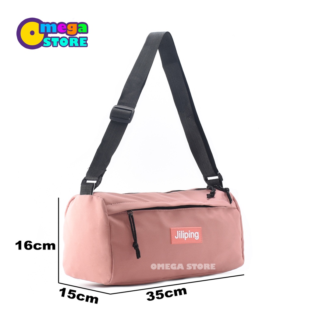 Tas Selempang Tabung Tas Slempang Wanita Tas Olah Raga Ransel Barrel Tas Gym Tas Duffel Fashion - 198