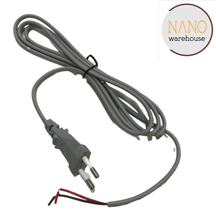 Kabel Listrik Power AC Puntung Buntung Tanpa Soket / Cable AC 1,5 Meter Untuk Blender Kipas Angin