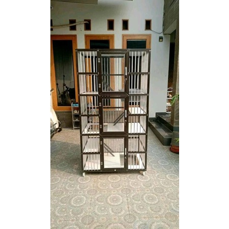 Kandang Kucing Alumunium 3kamar