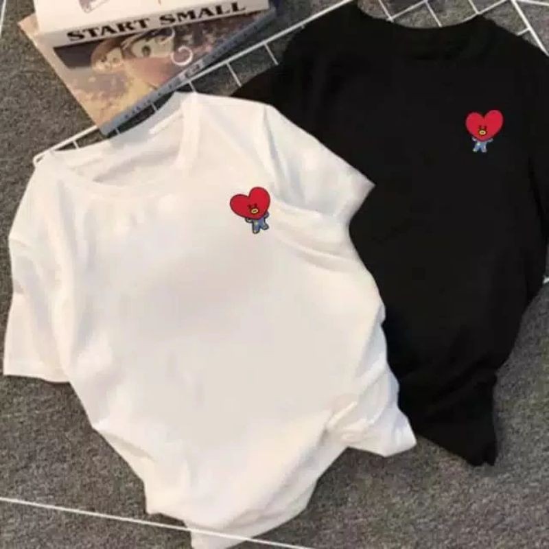 Baju Kaos BTS BT21 request karakter taehyung jungkook jikin