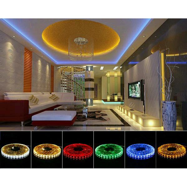 1M LAMPU LED STRIP BIRU SMD 5050 BLUE PER ROPE LIGHT WATERPROFF SELANG LISTRIK 220v DEKORASI PLAFON