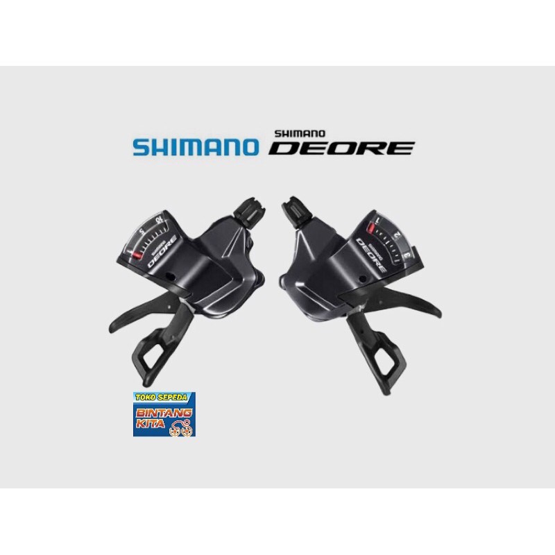 Shifter Shimano Deore 3x10 Speed T6000 Sepasang Kanan kiri