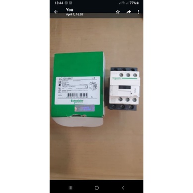 schneider contactor 32a 3p