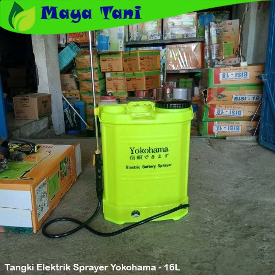 Tangki Elektrik Sprayer Yokohama Alat Semprot Hama Otomatis 16L