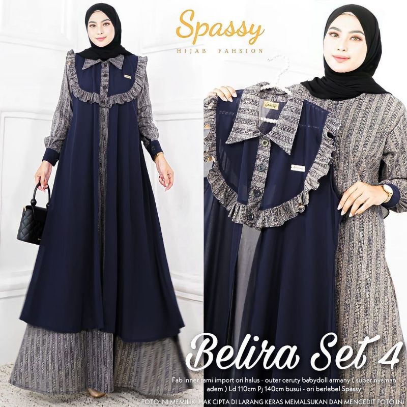 

EGHAA RAYA SMILEBOY GAMIS CANTIK WANITA MUSLIMAH BELIRA SET 4 (LABEL MADANI) REAL PICT