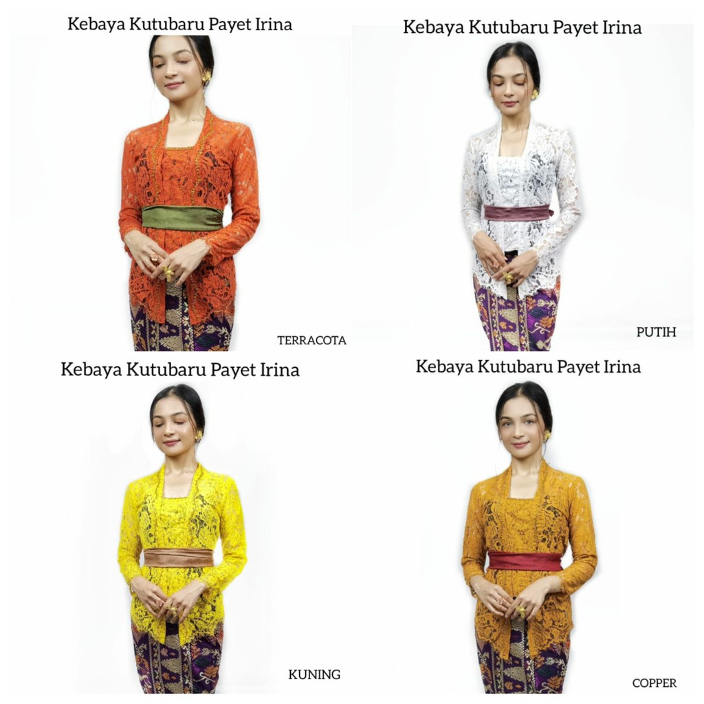 (HANYA KEBAYA SAJA) Kebaya semifrance Irina kebaya payet bali lengan panjang