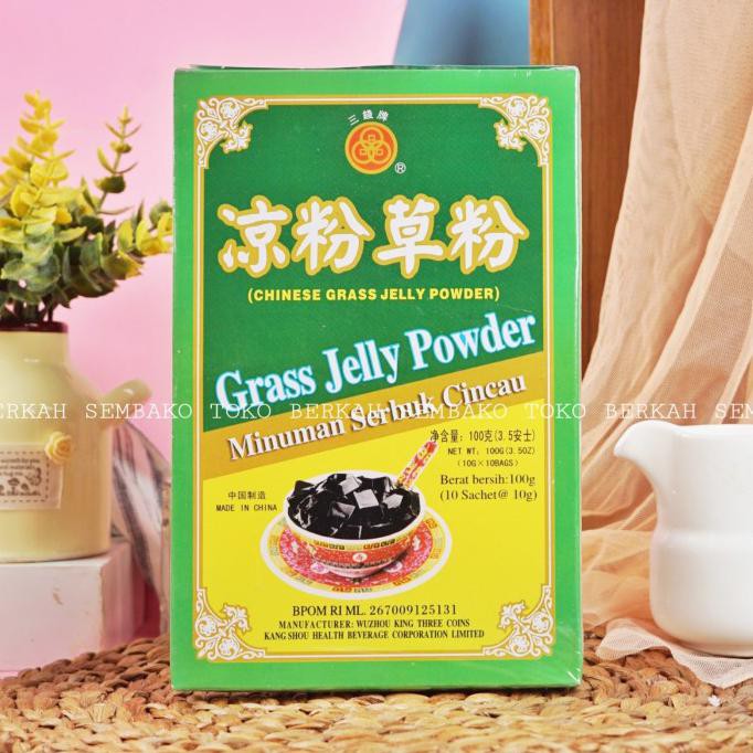 

Chinese Grass Jelly Powder Cincau Hitam / Guilinggao Serbuk Bubuk