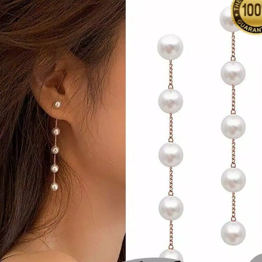 Anting Mutiara Rantai Panjang Anting Korea