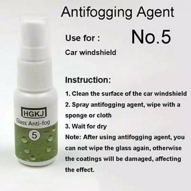 ANTIFOG KACA CAIRAN ANTI EMBUN PERMUKAAN KACA HYDROPHOBIC COATING SPION MOBIL |5005