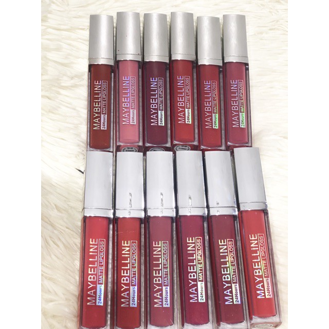 (lusinan) New lipcream matte maybelline tutup silver