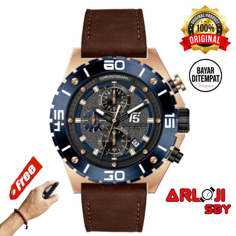 JAM TANGAN PRIA T5 H3806 CHRONOGRAPH ORIGINAL TAHAN AIR FREE BOX PAPPER BAG FREE GELANG TANGAN KAYU