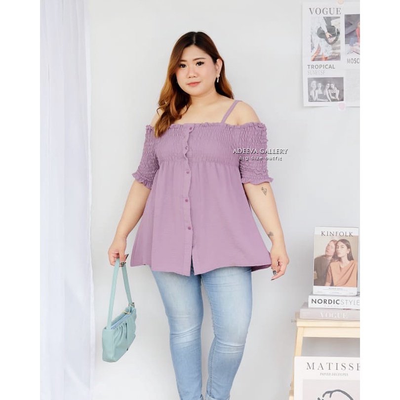 ADEEVA Casandra Blouse Jumbo Atasan Wanita Jumbo