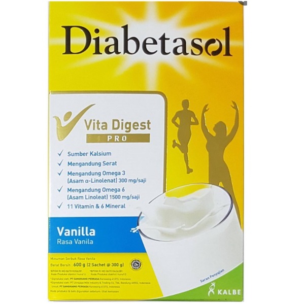 

Diabetasol Vita Digest Pro Susu Kalsium Nutrisi Diabetes 570 Gr