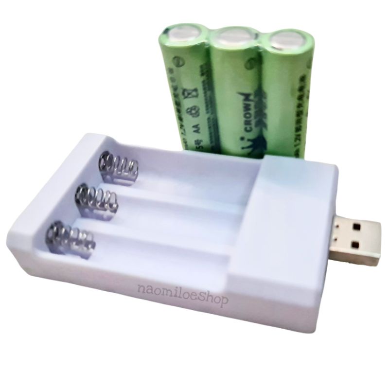 (isi 3pcs) Battery Rechargeable AA 700 MAh Baterai AA baterai charge Rechargeable Batre Charge AA /A