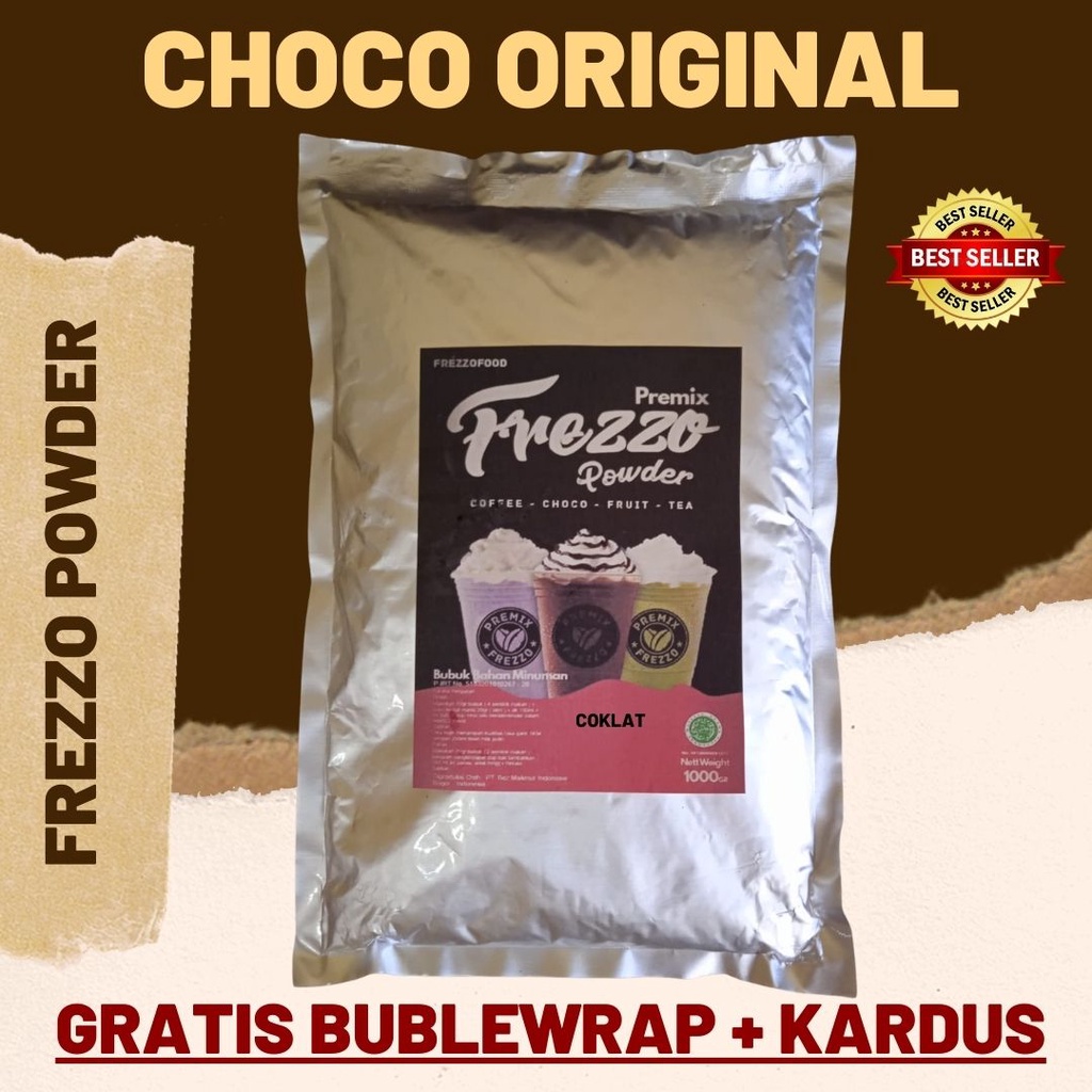 1 KG FREZZO POWDER RASA COKLAT ORIGINAL| BUBUK MINUMAN RASA | POWDER DRINK | BOBA BROWN SUGAR |