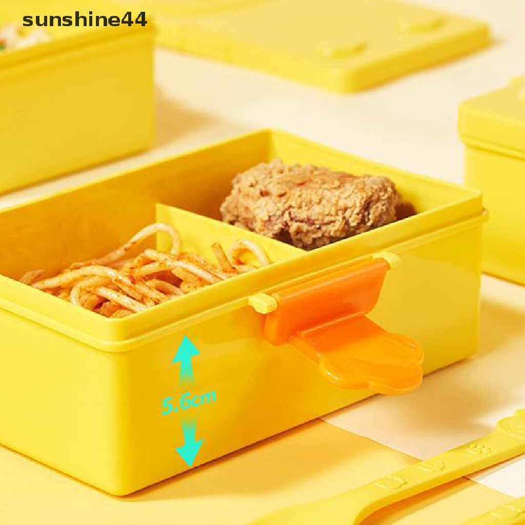 Sunshine Kotak Makan Bento Desain Kartun Bebek Untuk Anak Sekolah