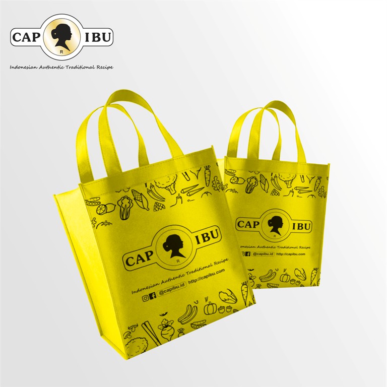 Tas Belanja Shopping Bag Cap Ibu (45 x 38 x 8 cm)