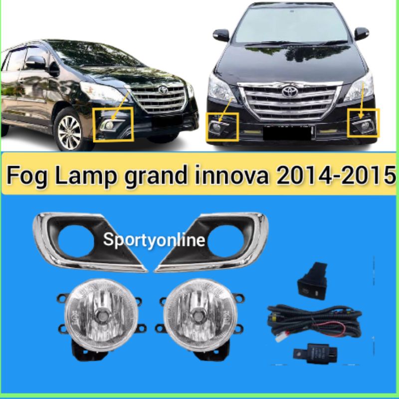 fog lamp grand innova 2014-2015 komplit