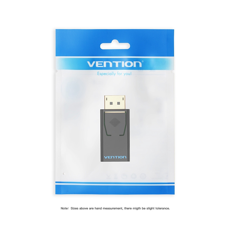 Vention Adapter Konverter Display Port Dp Ke Hdmi 4k Male Ke Hdmi Female Lapis Emas Untuk Pc / Laptop