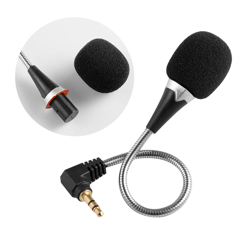Universal 3.5mm Jack Plug Flexible Mini Notebook Computer PC Laptop Smart Phone Wired Audio External Microphone With Clip