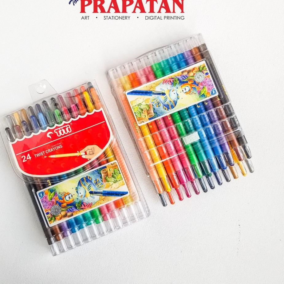 

Titi Twist Crayons 24 warna / Krayon Putar Titi Panjang ✔