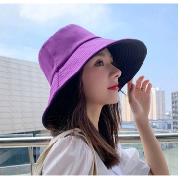 COD Topi Bucket WIDE Bolak Balik /topi pantai outdoor / Bucket Dua Warna Tali Panjang / Topi Wanita Trend 2022 Unisex