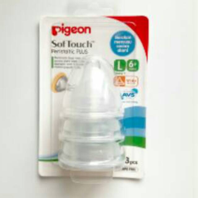 Pigeon Nipple Wideneck Plus Isi 3pcs/Pigeon Dot Wideneck isi 3pcs