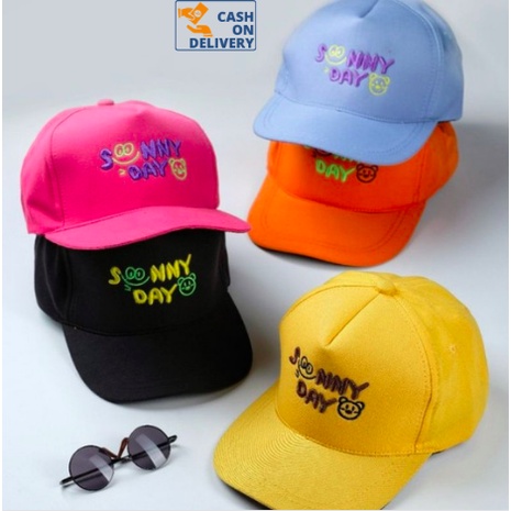 Topi Anak Bordir Sunny Day  Usia 2-10 Tahun Laki Perempuan Prepet Kualitas Distro Premium