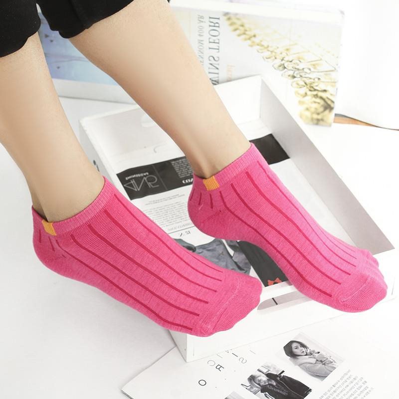 FygaleryMedan D020 Kaos Kaki Polos Wanita KaosKaki Ankle Pendek Korea Murah Short Socks-Fanta