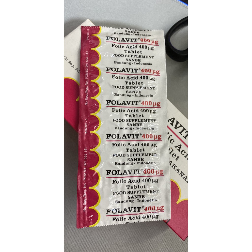 Folavit Folic Acid 400 1 Lembar