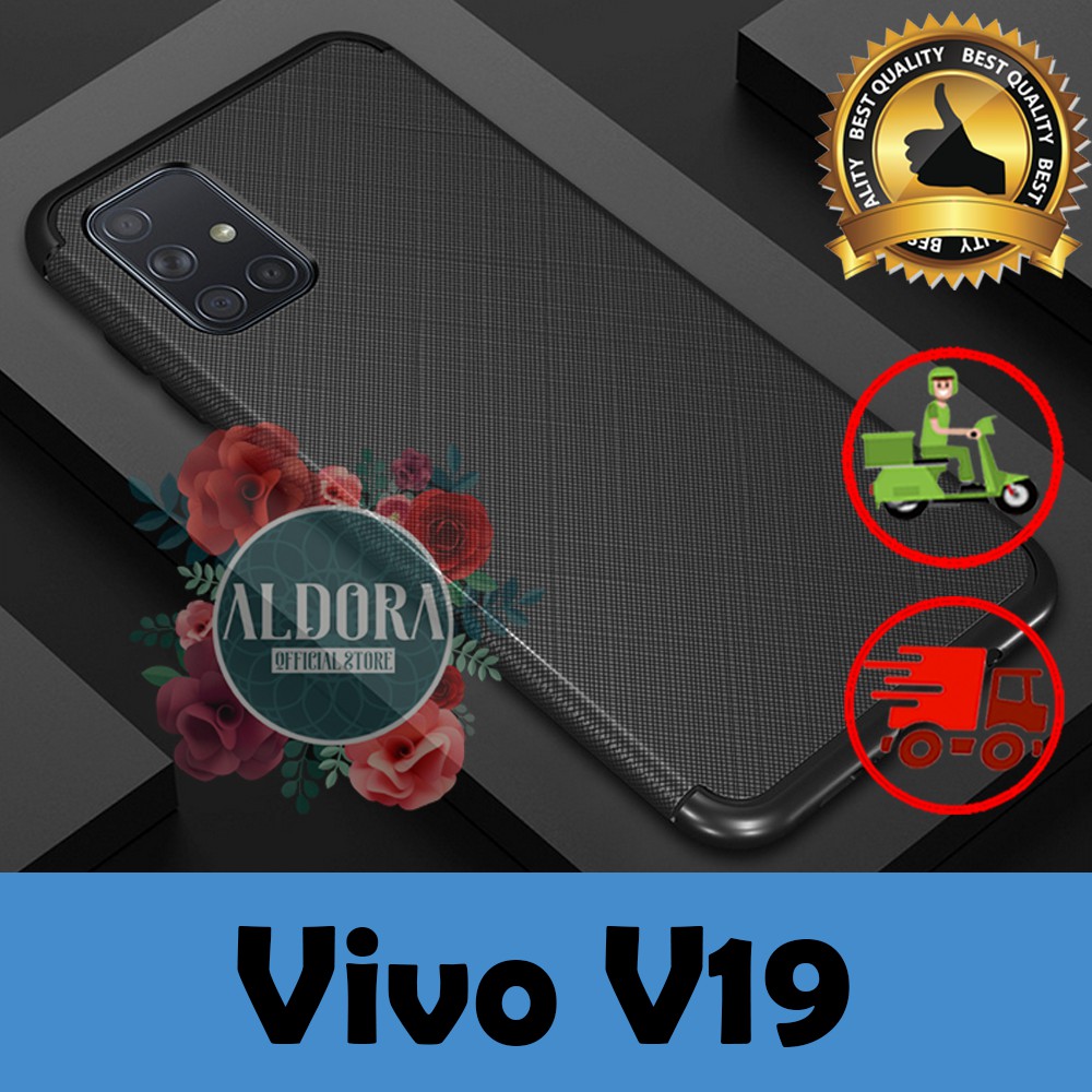 SoftCase Vivo V19 Cross X Pattern Ultraslim Case Pelindung Silicon Premium Quality