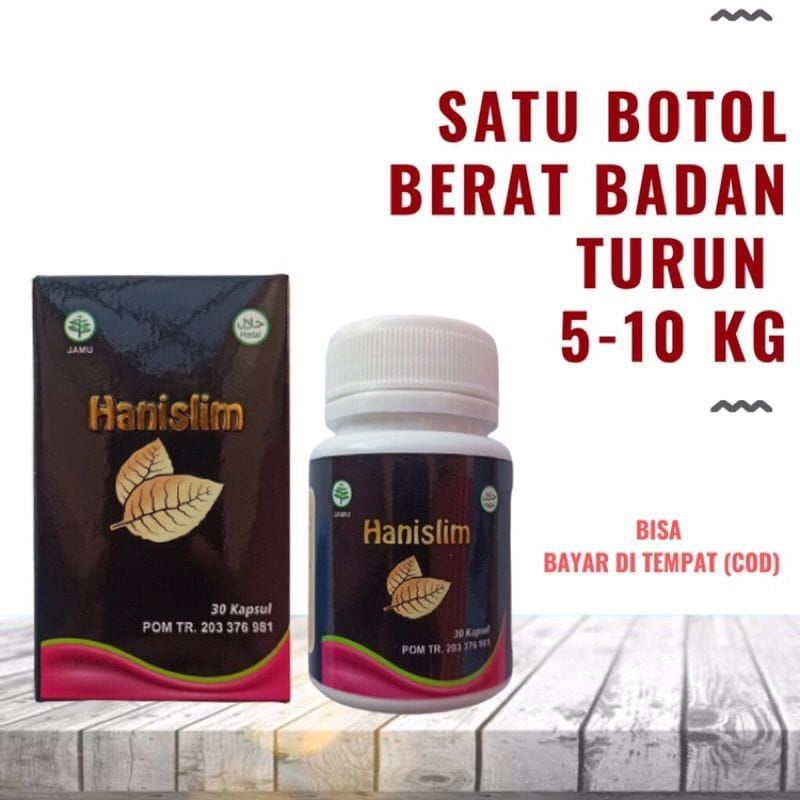 HANISLIM Obat Pelangsing Penurun Berat Badan Original BPOM Diet Herbal