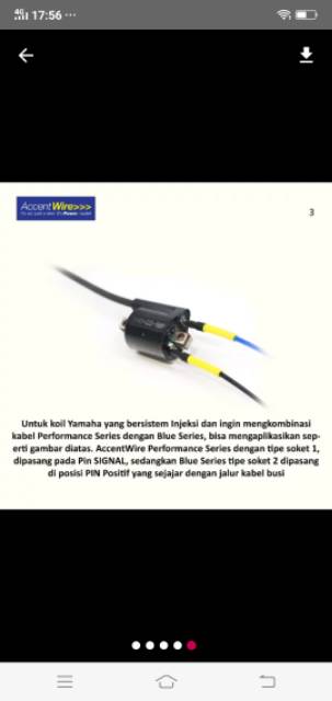 Kabel setan accent wire pengapian aki semua motor