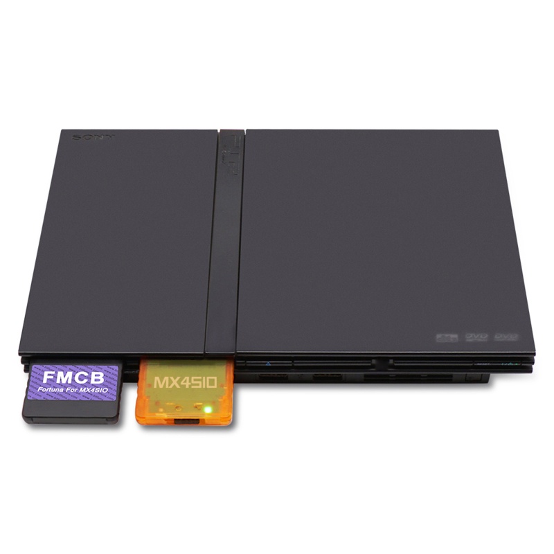 Vivi MX4SIO SIO2SD SD / TF Card Adapter + Fortuna 64MB FMCB Untuk Konsol Ps2S Slim