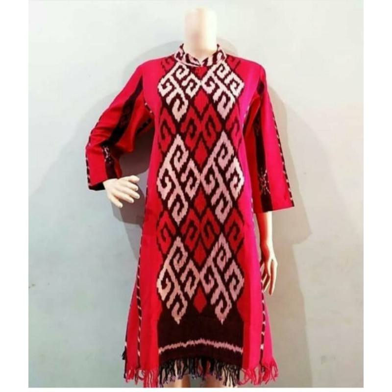 dress tenun jepara baju tenun jepara kain tenun etnik DTB 14