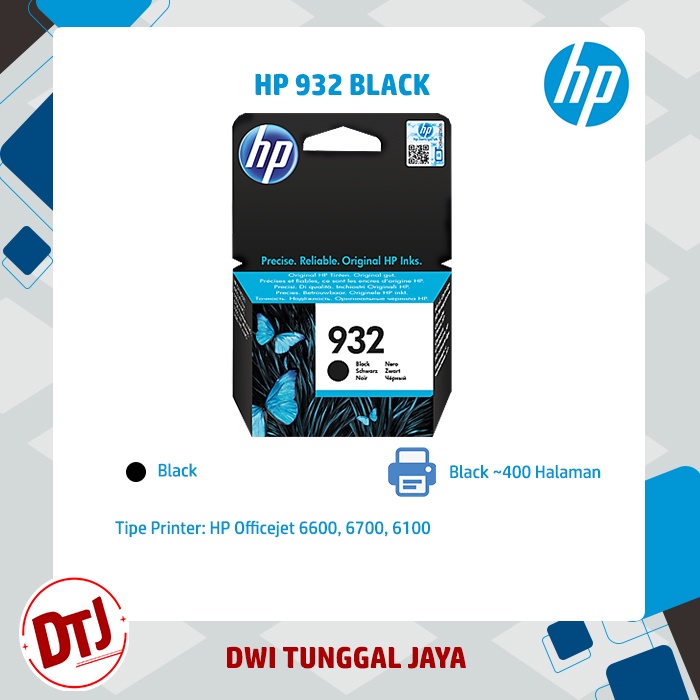 Tinta HP 932 Black Original (CN057AE)