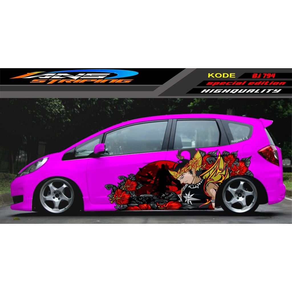 STIKER TERBARU MOBIL JAZZ BRIO AVANZA SIGRA YARIS / STIKER VARIASI MOBIL / MODIF STICKER MOBIL 620