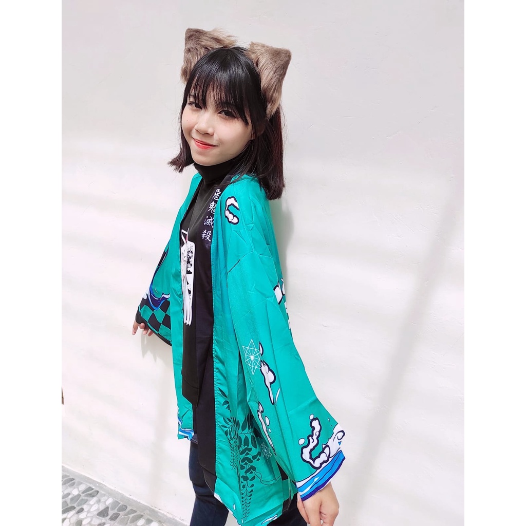 HAORI TANJIRO NEZUKO KIMETSU NO YAIBA CARDIGAN KIMONO