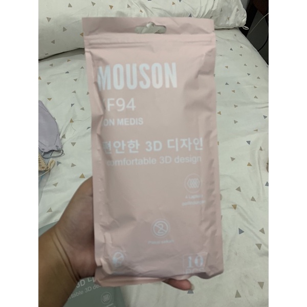 Masker Medis KF94 MOUSON PINK
