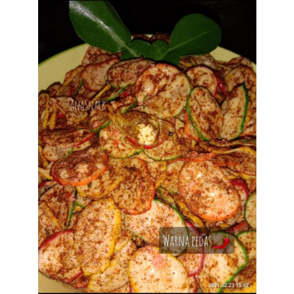 

seblak krupuk pedas daun jeruk