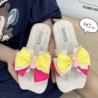 [PRINCESS KESLI] SIZE(24-31) Sepatu Sandal FROZEN/SNOW WHTE Anak perempuan 3-10tahun, sendal cute anak cewe import/slippers pita fashion