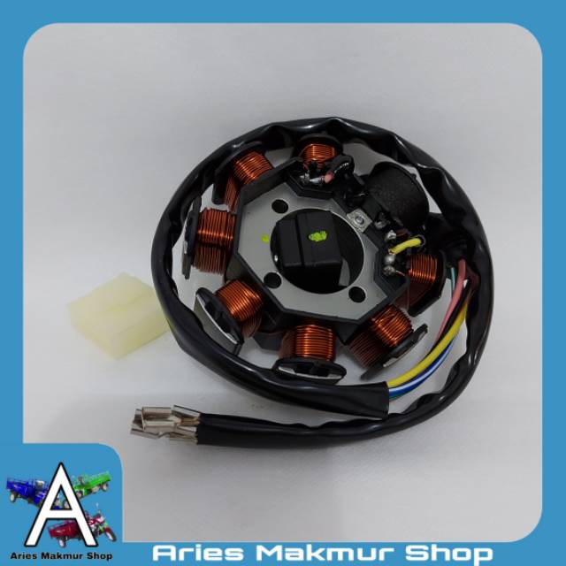 SPUL 8 POLE MOTOR RODA TIGA JIALING,SAMSON,KAISAR LAMA