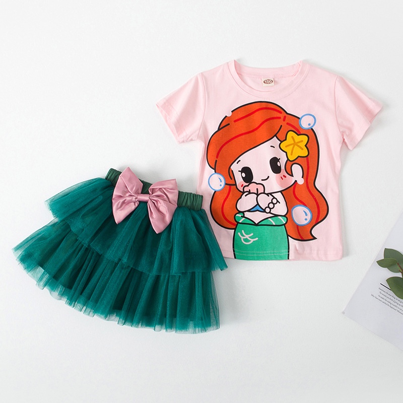 Setelan baju anak princess rok tutu lucu imut IMPORT