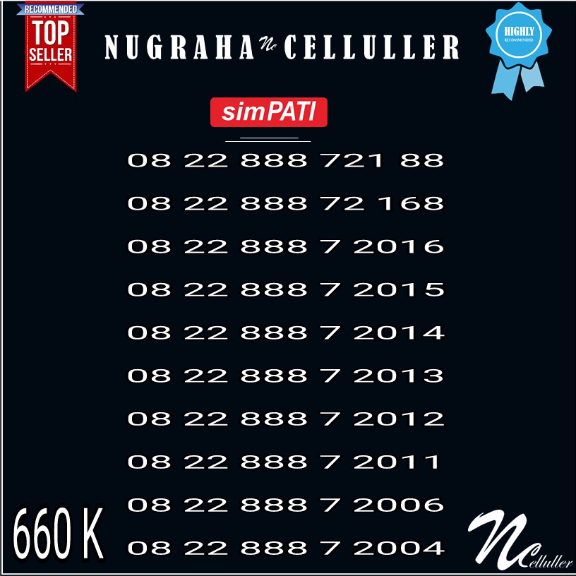Nomor Cantik Simpati Triple 888 Nomor Tahun Murah