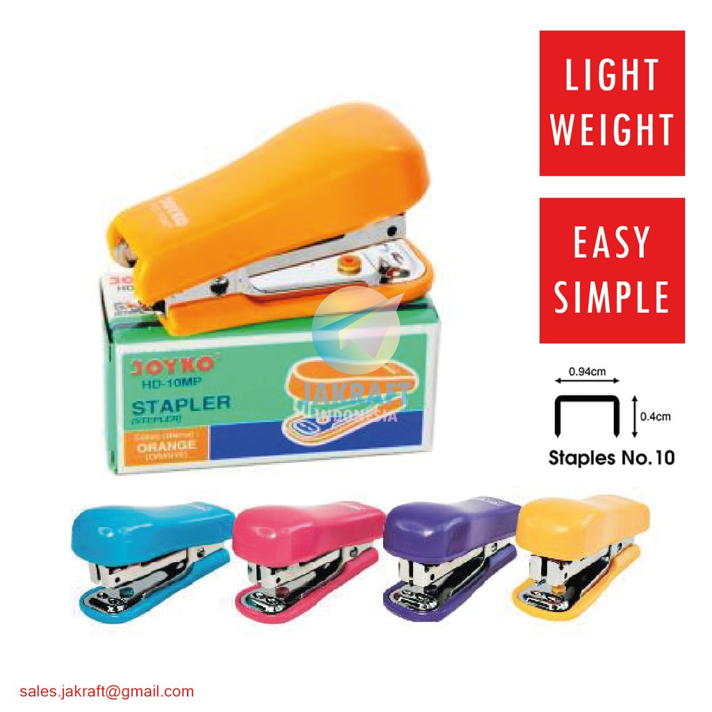

(1 Pcs) Stapler Hekter Kecil JOYKO HD-10MP Refill Isi Staples No.10 / No.10E (No.10-1M)