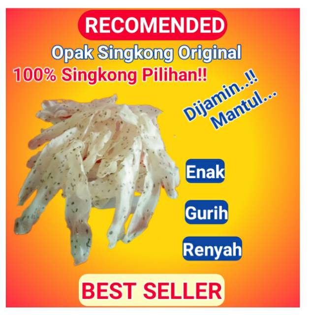 

(GRATIS ONGKIR) OPAK SINGKONG KHAS WONOSOBO MAKANAN CEMILAN RINGAN KILOAN MURAH 1000Gram/1 Kg GR001