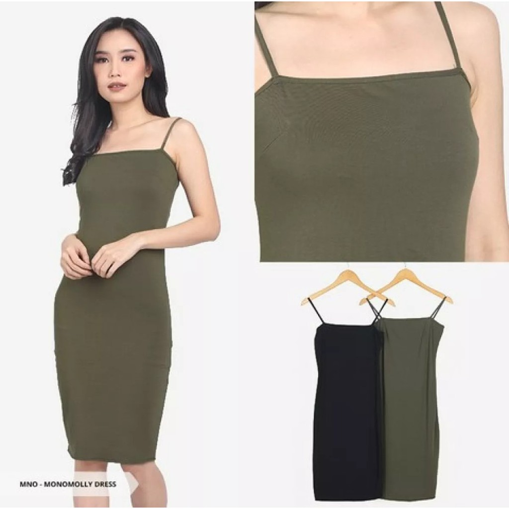 TENGTOP DRESS | DRESS TENGTOP MAXI POLOS SPANDEX SOFT | TENGTOP-3