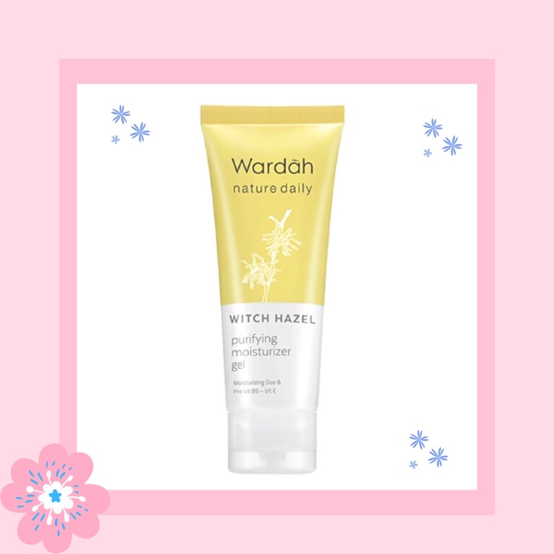 [BPOM] Wardah Nature Daily Witch Hazel Purifying Moisturizer Gel 40 ml / Pelembab Wajah Kulit Bermin
